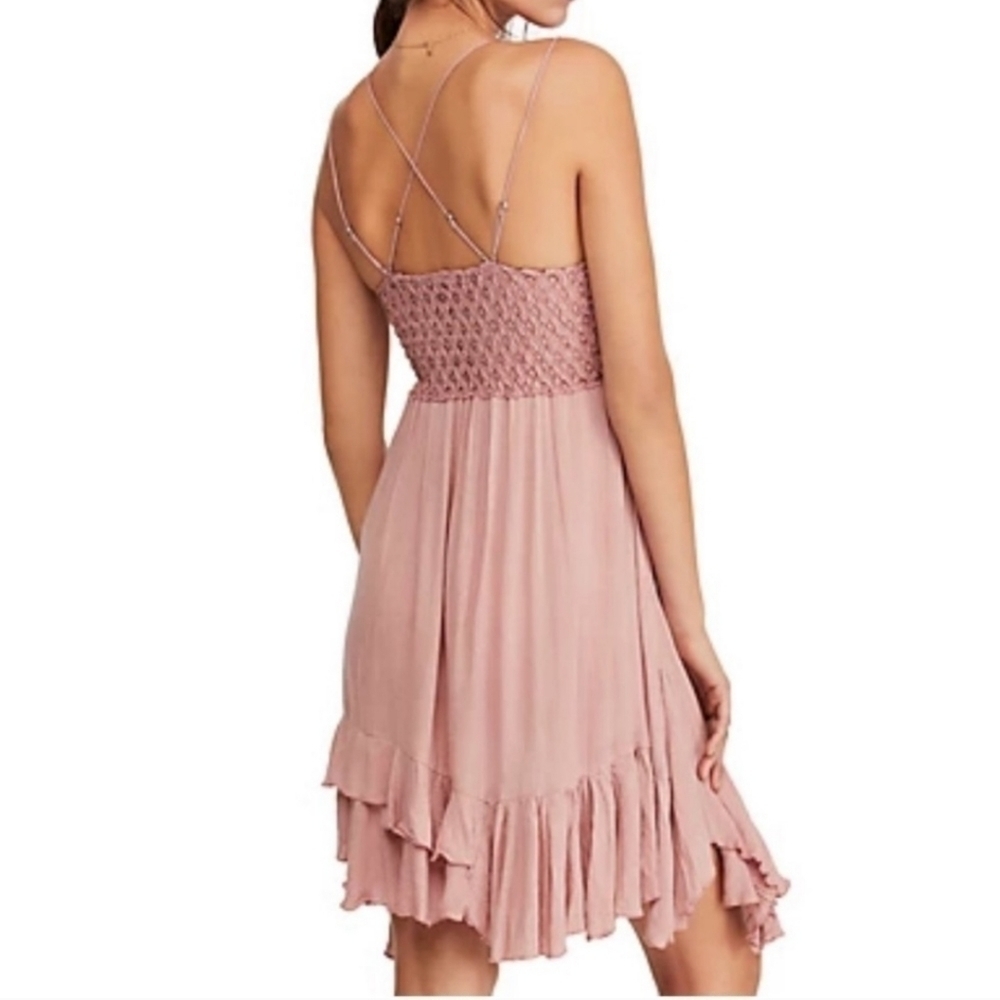 Free People Adella Slip Dress in  Ballet Rose• XS - Picture 7 of 13